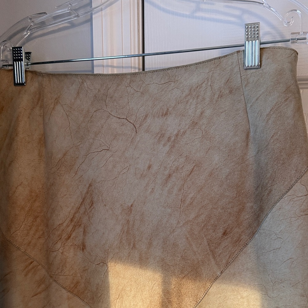 Anna Asymmetrical Tan Skirt
